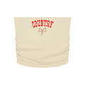Country Ruched Cropped Tube Top
