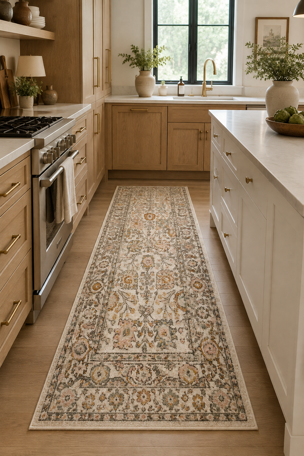 Herstmonceux Vintage Traditional Floral Area Rug