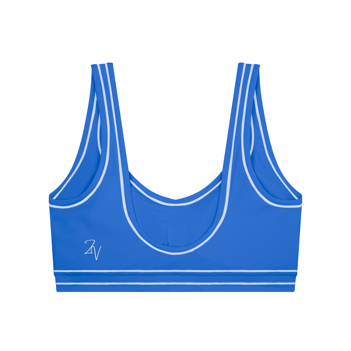Topstitched Sports Bra with Built-In Padding | Women's Supportive Workout Bra