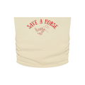 Save a Horse Ruched Cropped Tube Top