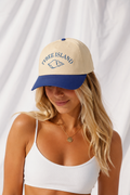 Tybee Island Embroidered 5-Panel Cap | Adjustable Mid-Profile Snapback Hat