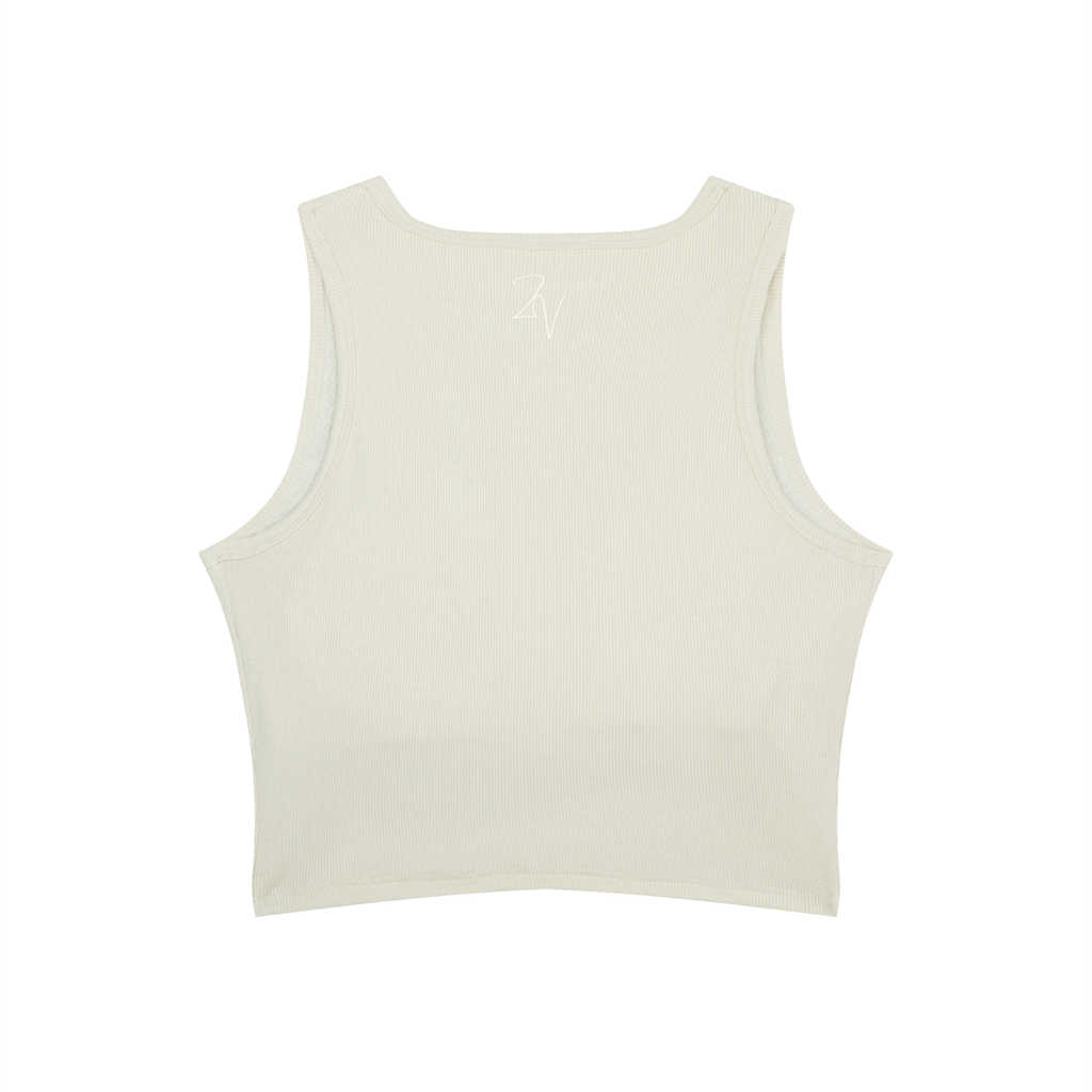 Women's Hollow-Out Crop Tank Top | Soft Modal Sleeveless Crop Top