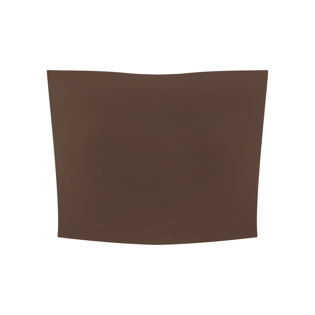 Women's Cropped Tube Top | Built-In Padded Bandeau Top