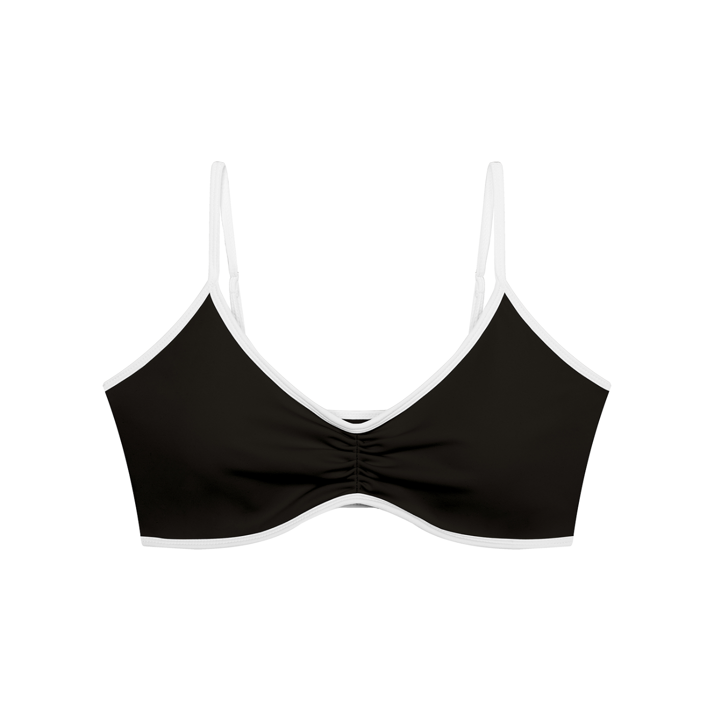 Women's Color Block Ruched V-Neck Sports Bra | Built-In Padded Athletic Workout Bra
