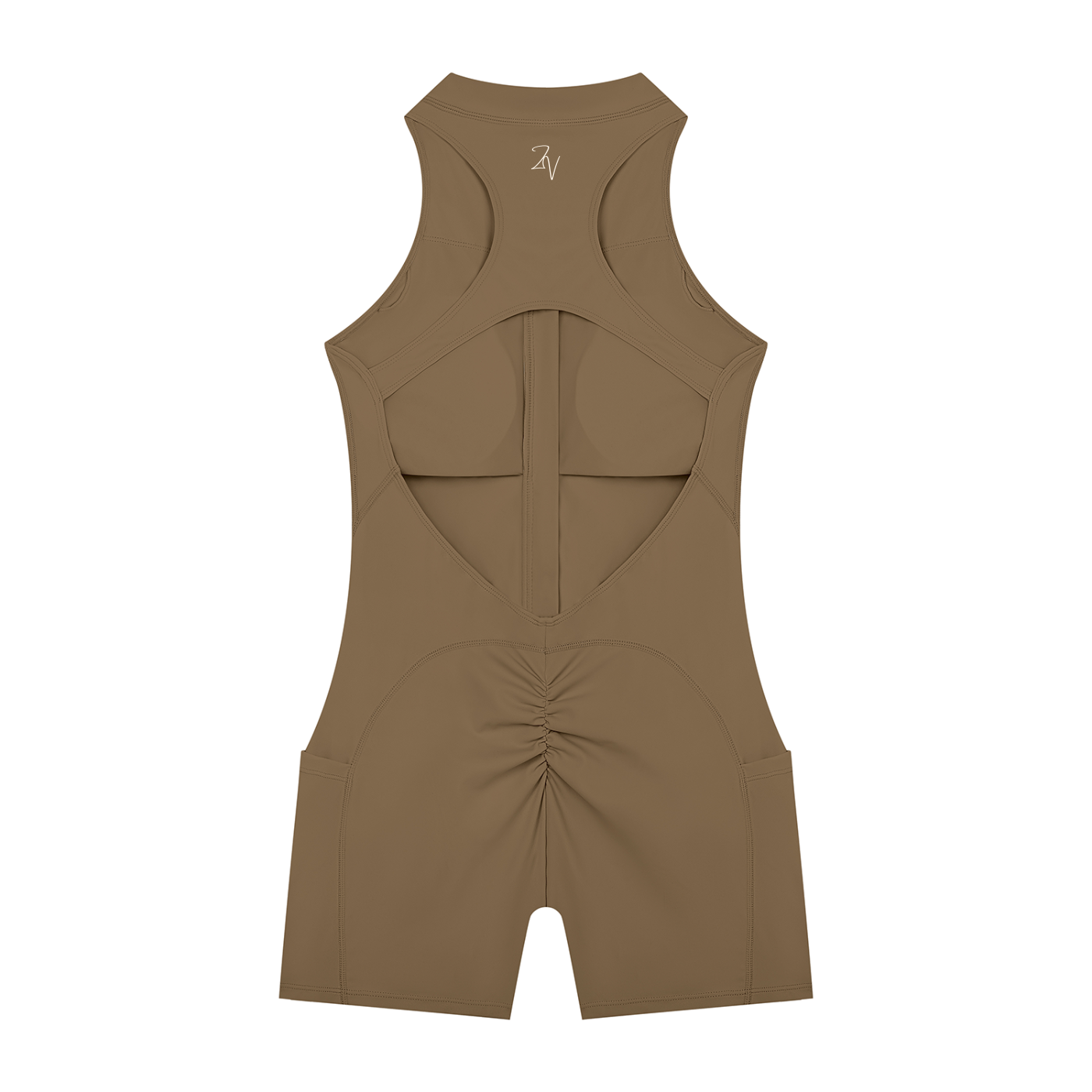 Women's Quarter-Zip Romper | Athletic One-Piece Activewear