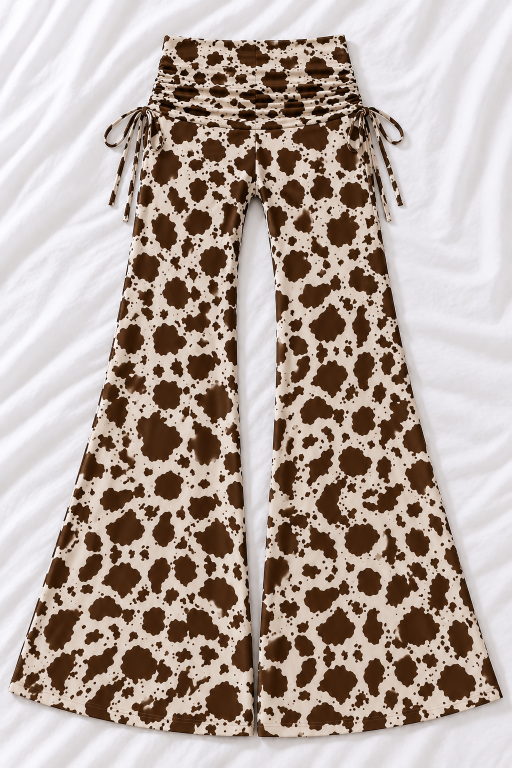 Cow Print Wide Leg Pants | Women's Flowy Western Lounge Pants