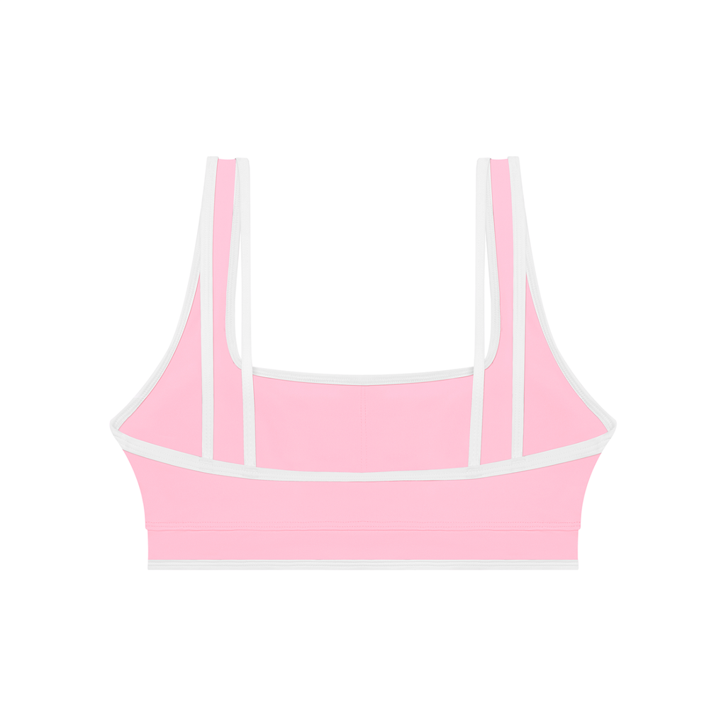 Women's Color Block Sports Bra | Built-In Padded Athletic Workout Bra