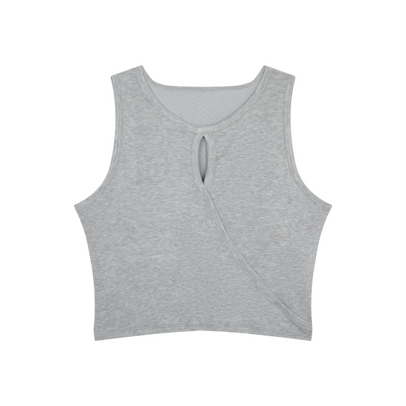 Women's Hollow-Out Crop Tank Top | Soft Modal Sleeveless Crop Top