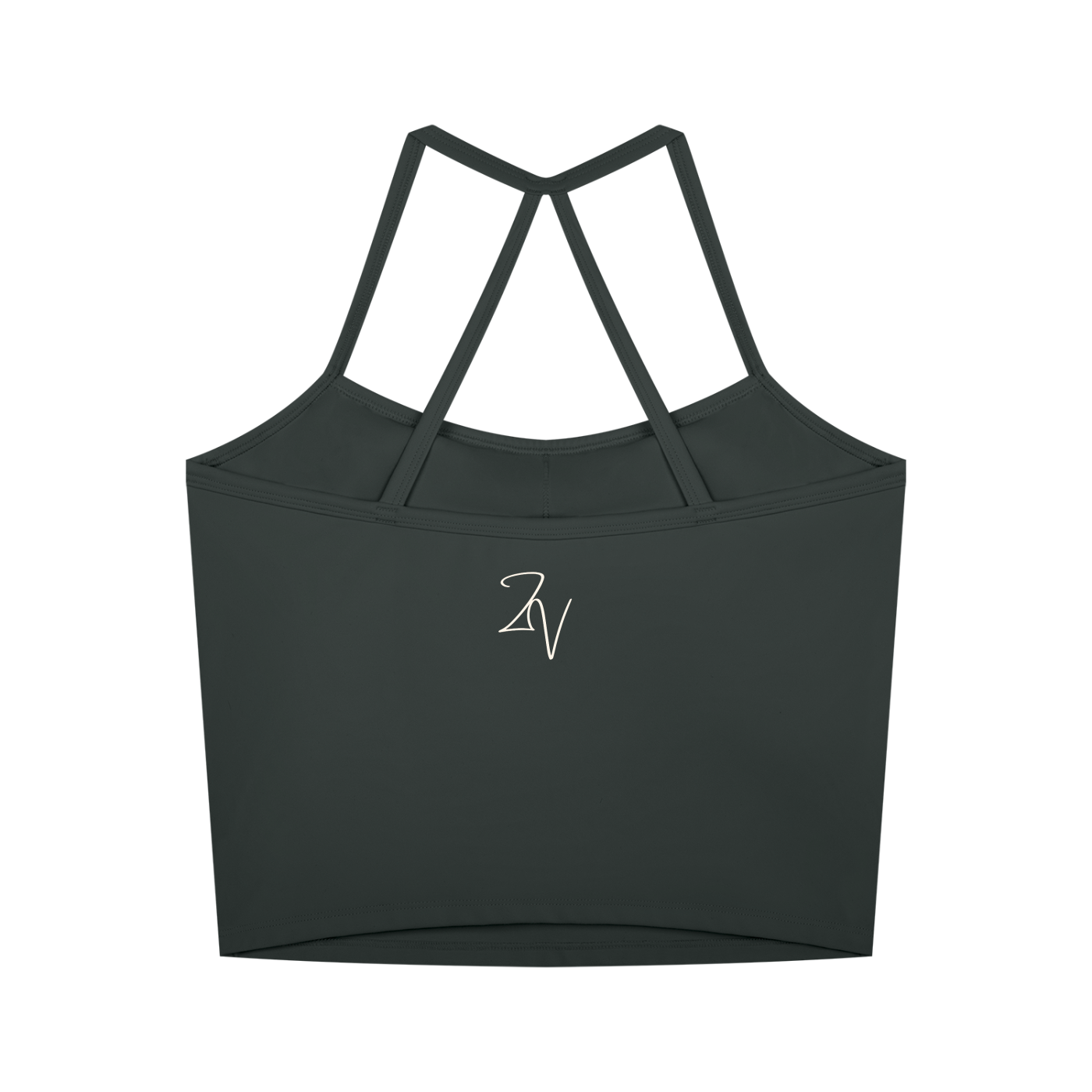 Women's Cross Back Active Crop Tank | Built-In Padded Workout Top