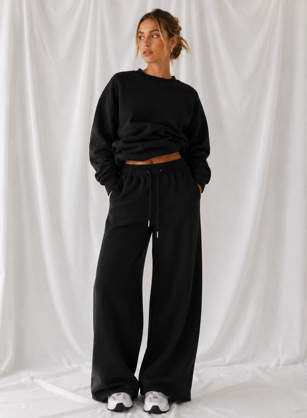 Women's Essential Straight-Leg Sweatpants | Relaxed Fit Fleece Lounge Pants