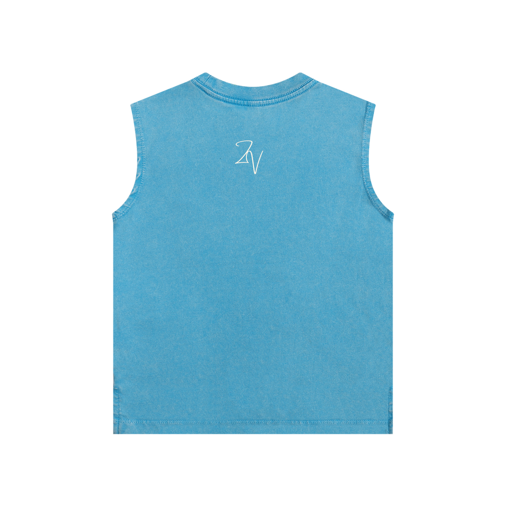 Snow Washed Kids Tank Top | Vintage Cotton Sleeveless Shirt