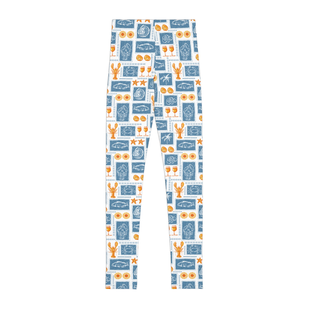 Youth Beach Stamp Print Leggings