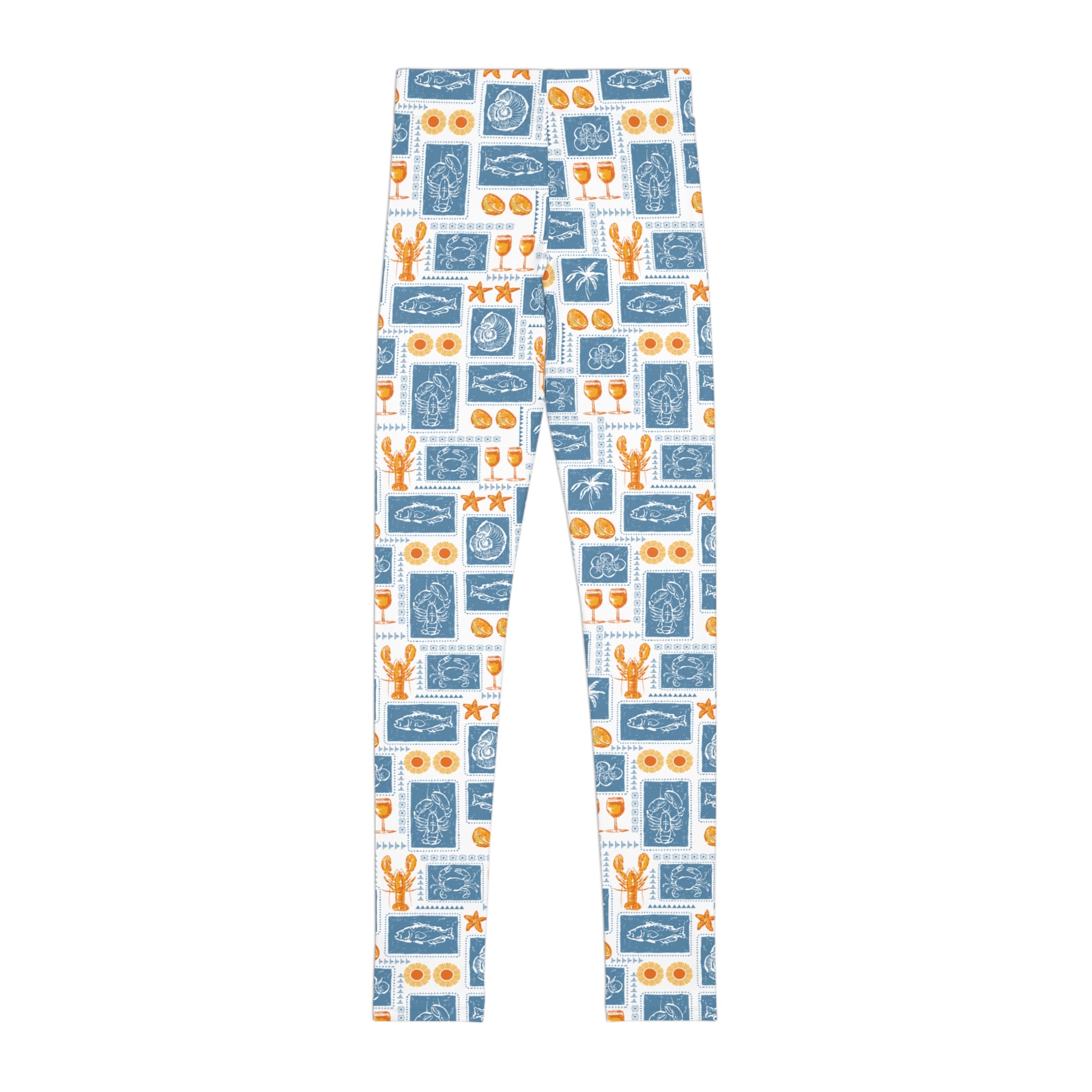 Youth Beach Stamp Print Leggings