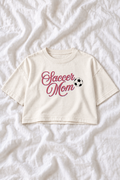Soccer Mom Oversized Cropped Graphic Tee – Women’s Game Day T-Shirt