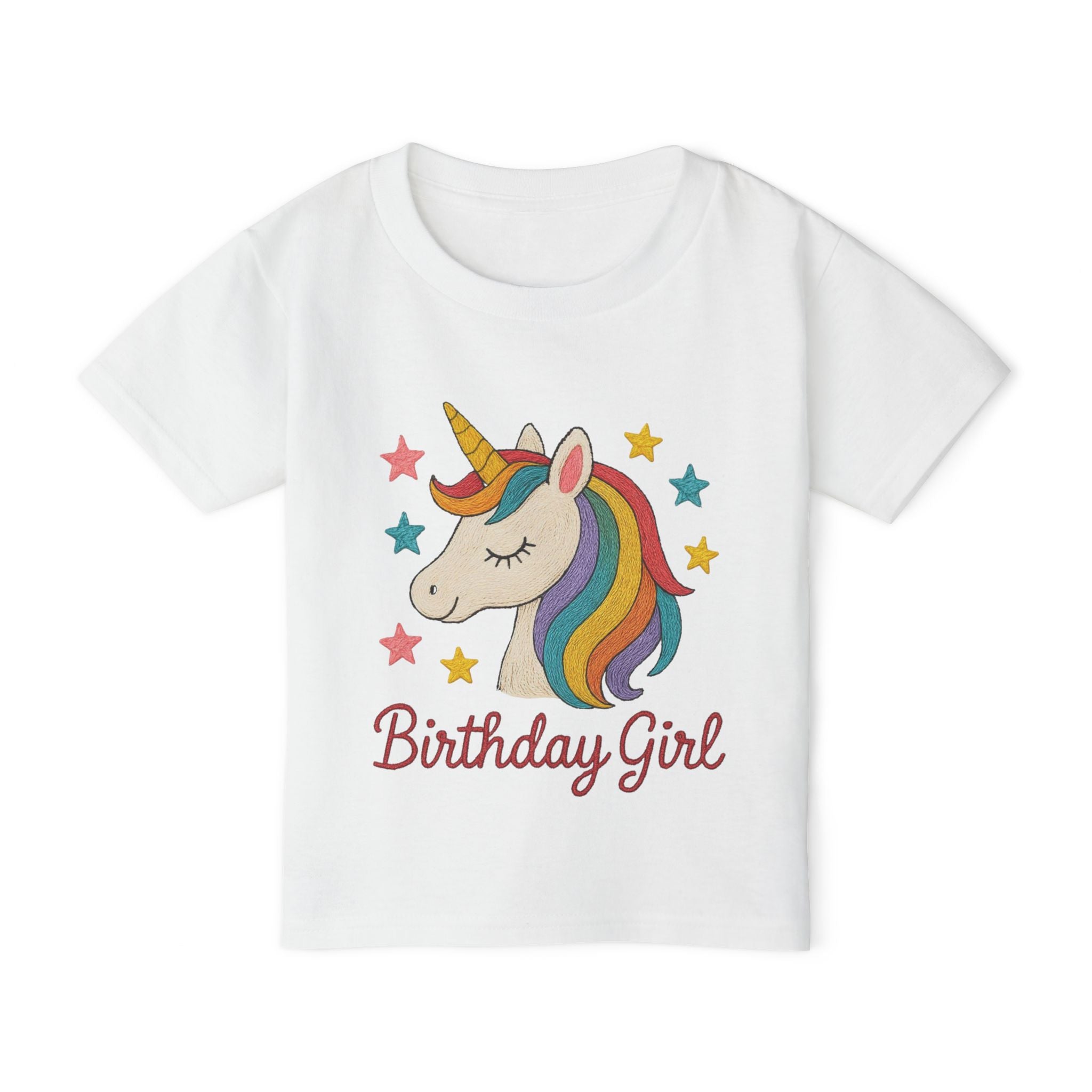 Birthday Girl Unicorn Toddler T-Shirt
