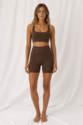 Women's High-Waisted Pocket Biker Shorts | Athletic Performance Workout Shorts