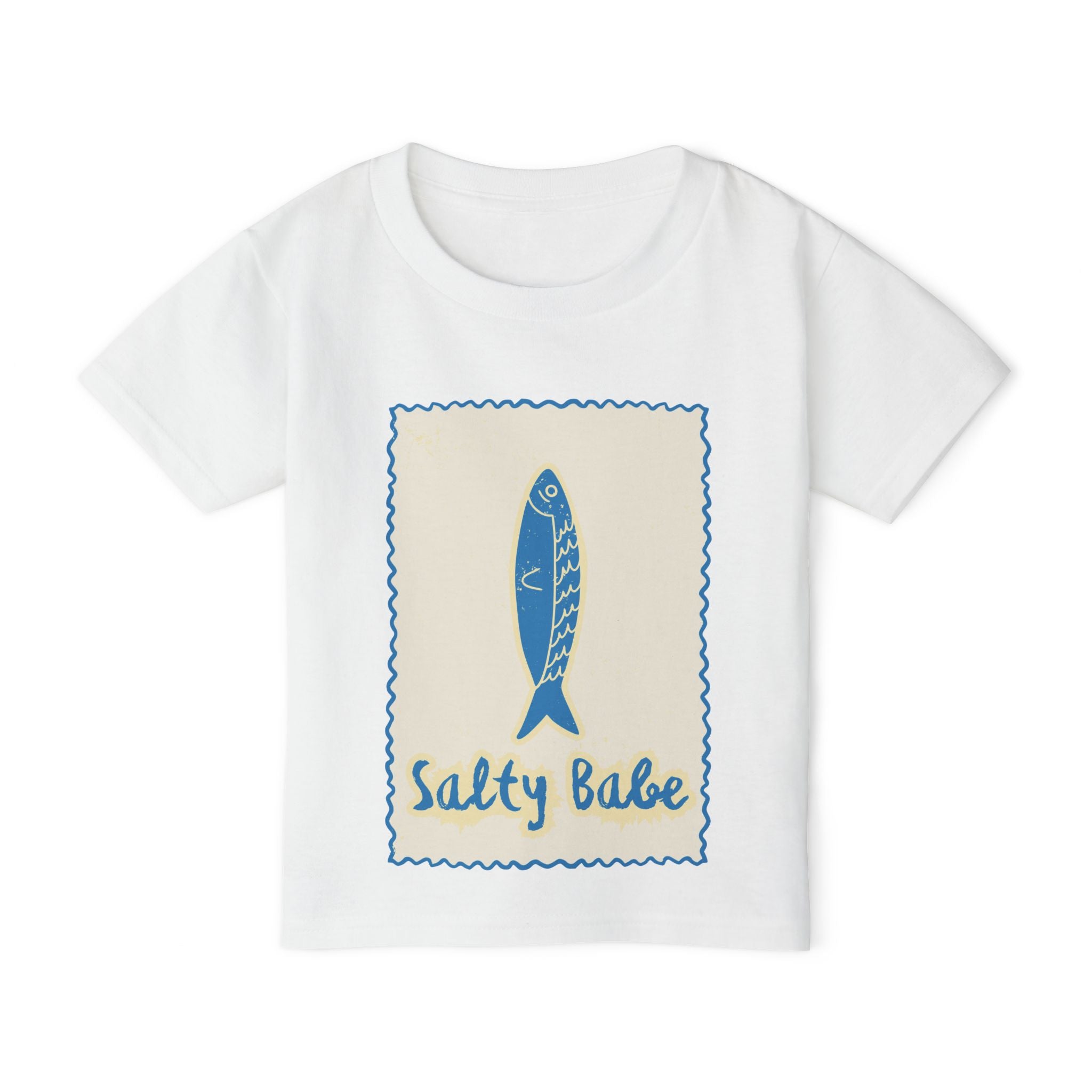 Toddler T-Shirt — 'Salty Babe' Beach Fish Graphic