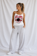 Atlanta Low Back Tank Top – Women’s Football Game Day Shirt, Backless Tailgate To