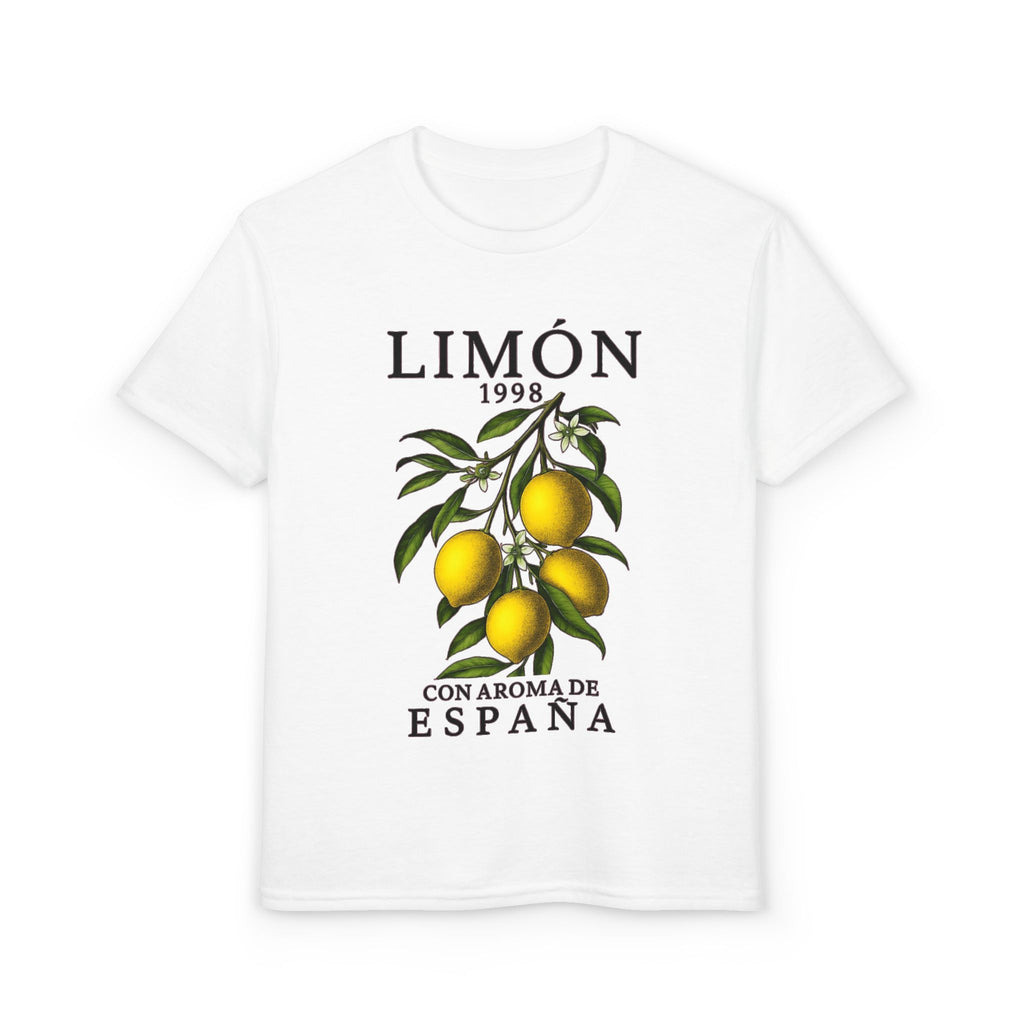 Youth T-Shirt — "Limón 1998 Con Aroma de España" Summer Citrus Graphic