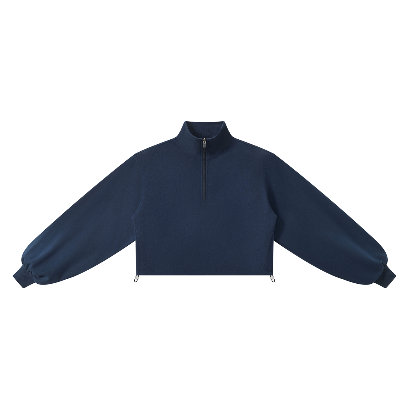 Women's Mock-Neck Quarter-Zip Sweatshirt | Casual Oversized Pullover