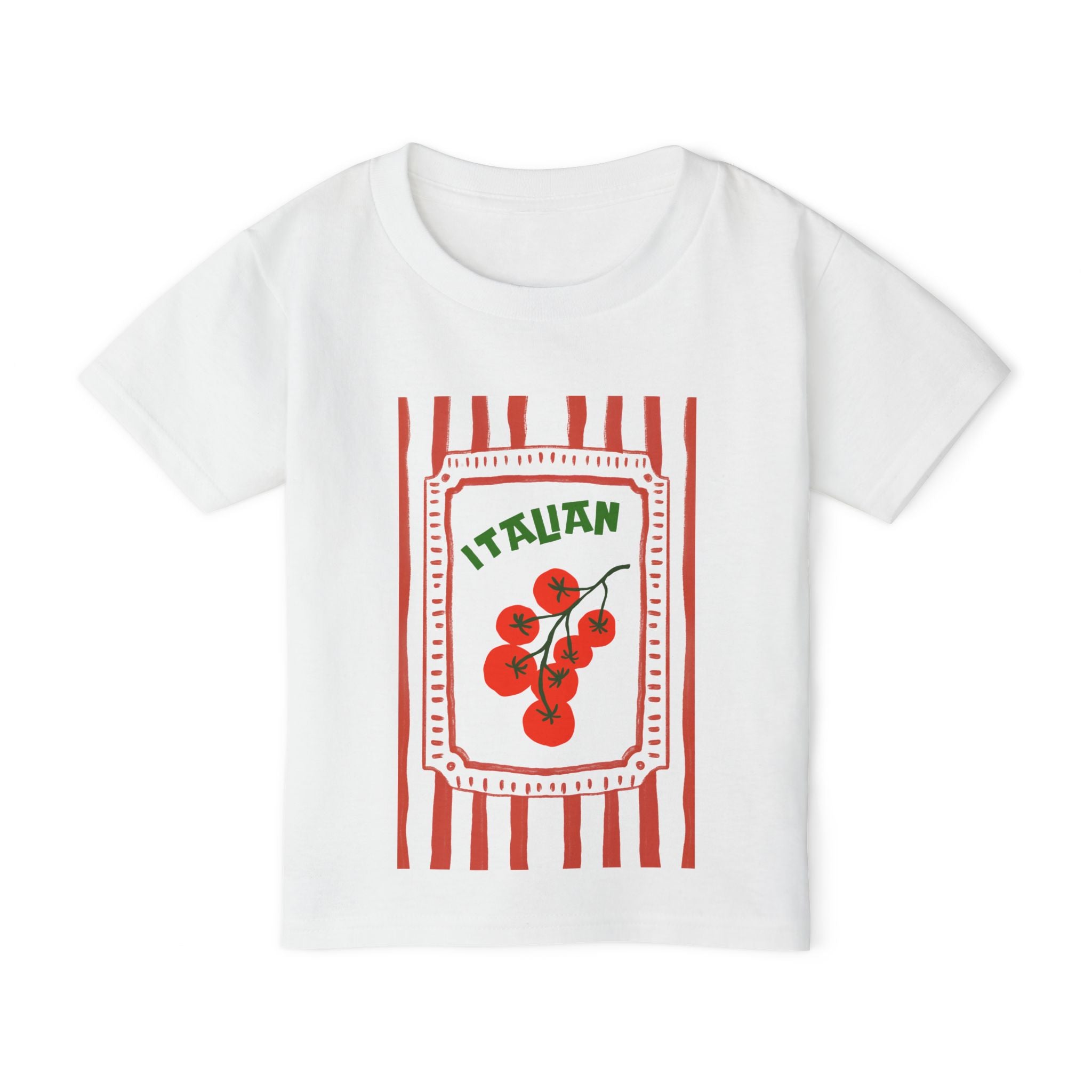 Italian Tomato Toddler T-Shirt — Cute Red Cherry Tomato Graphic Tee