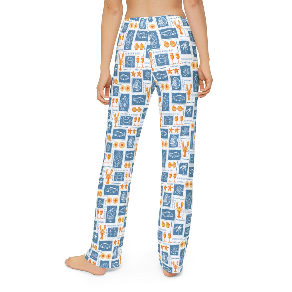 Kids Lounge Pants — Nautical Sea Creatures Pattern