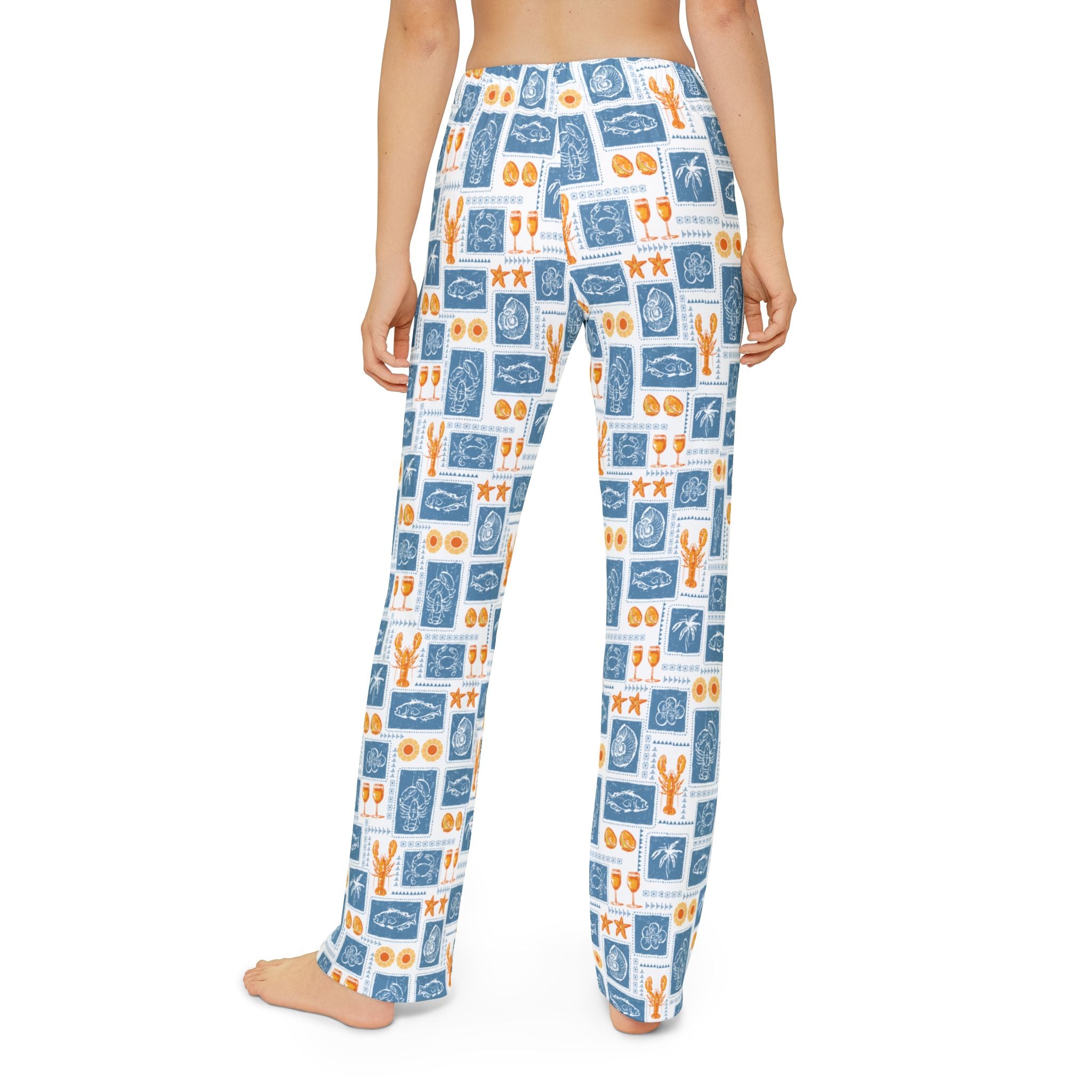 Kids Lounge Pants — Nautical Sea Creatures Pattern