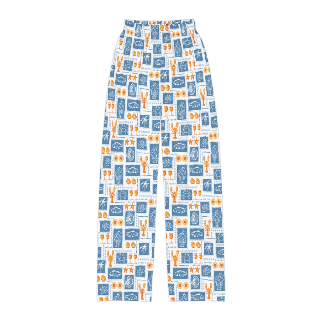 Kids Lounge Pants — Nautical Sea Creatures Pattern