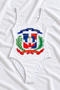 Dominican Republic One-Piece Swimsuit – Women’s Dominican Flag Swimwear