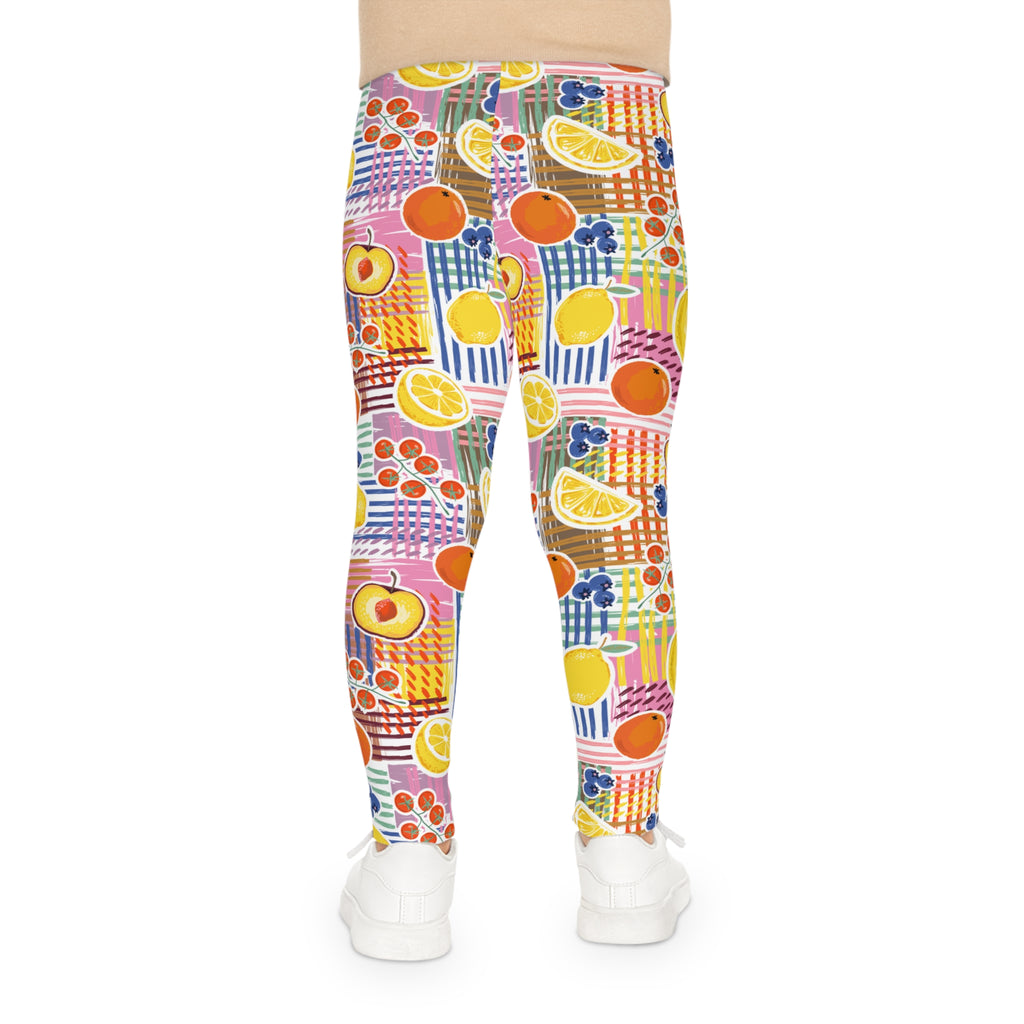 Kids Fruit Pattern Leggings – Colorful Citrus & Berries