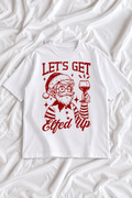 Let's Get Elfed Up Christmas T-Shirt | Funny Drinking Elf Graphic Tee | Retro Holiday Party Unisex Shirt
