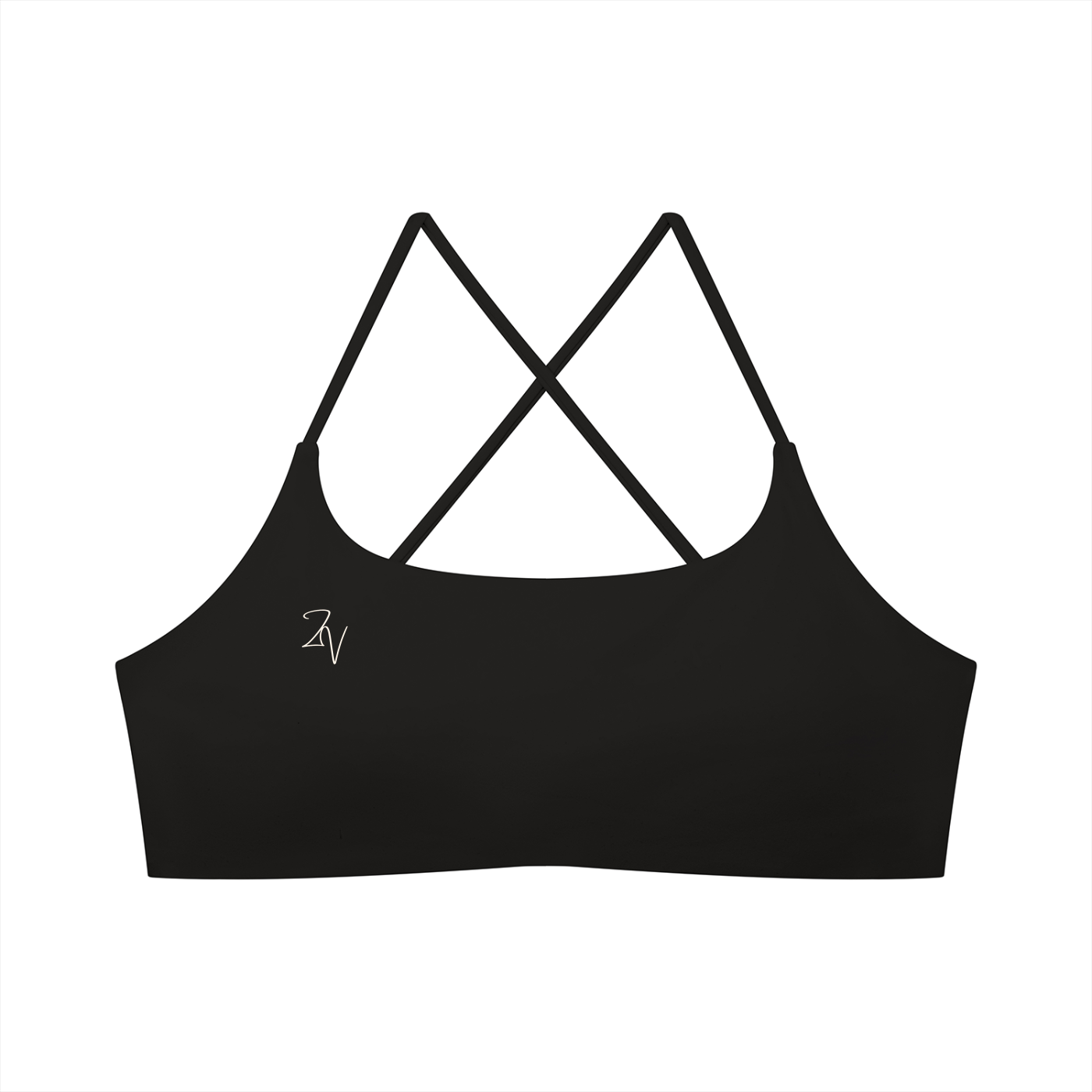 Women's Cross Back Sports Bra | Built-In Padded Athletic Workout Bra