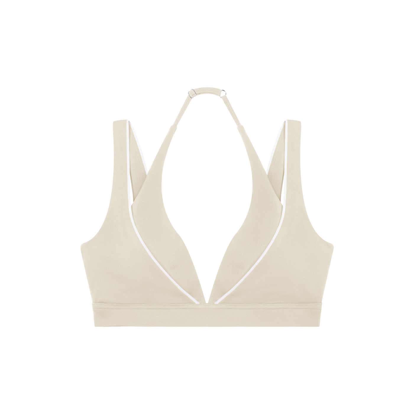 Women's Halter Neck Double Layer Sports Bra | Built-In Padded Athletic Workout Bra
