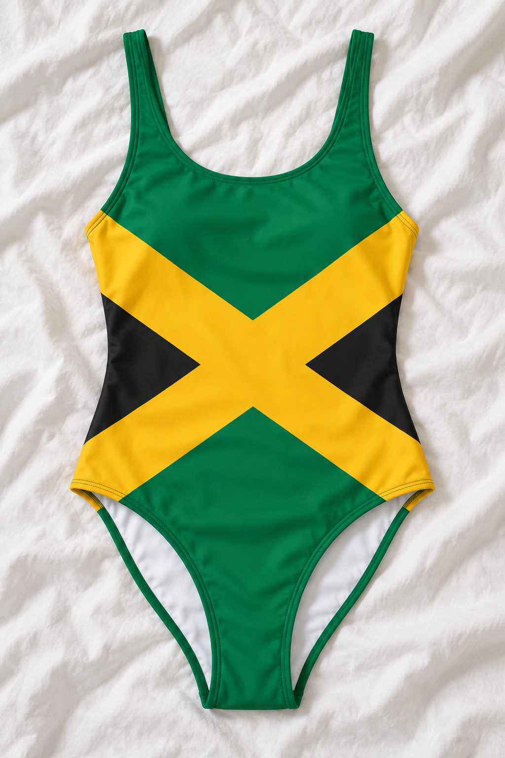 Jamaica Flag One-Piece Swimsuit – Women’s Jamaican Flag Swimwear
