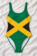 Jamaica Flag One-Piece Swimsuit – Women’s Jamaican Flag Swimwear