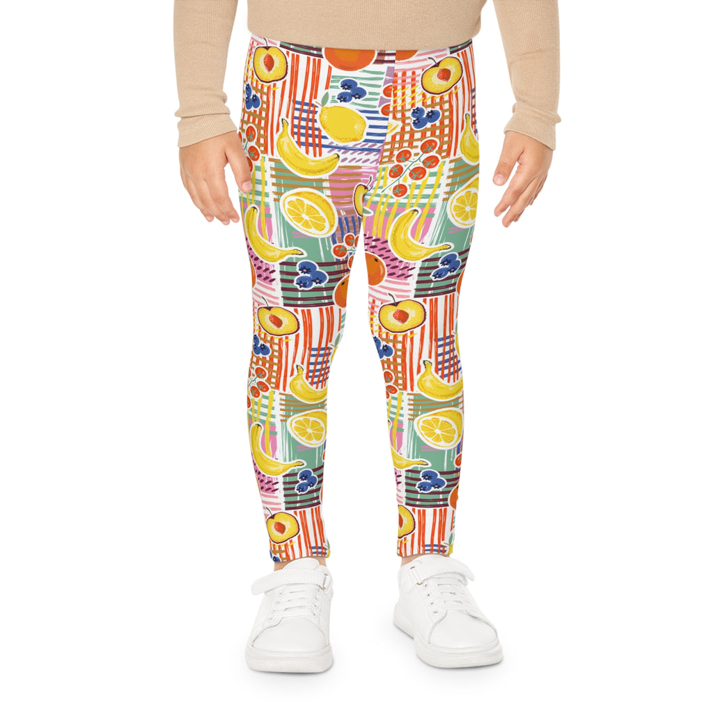 Kids Fruit Pattern Leggings – Colorful Citrus & Berries