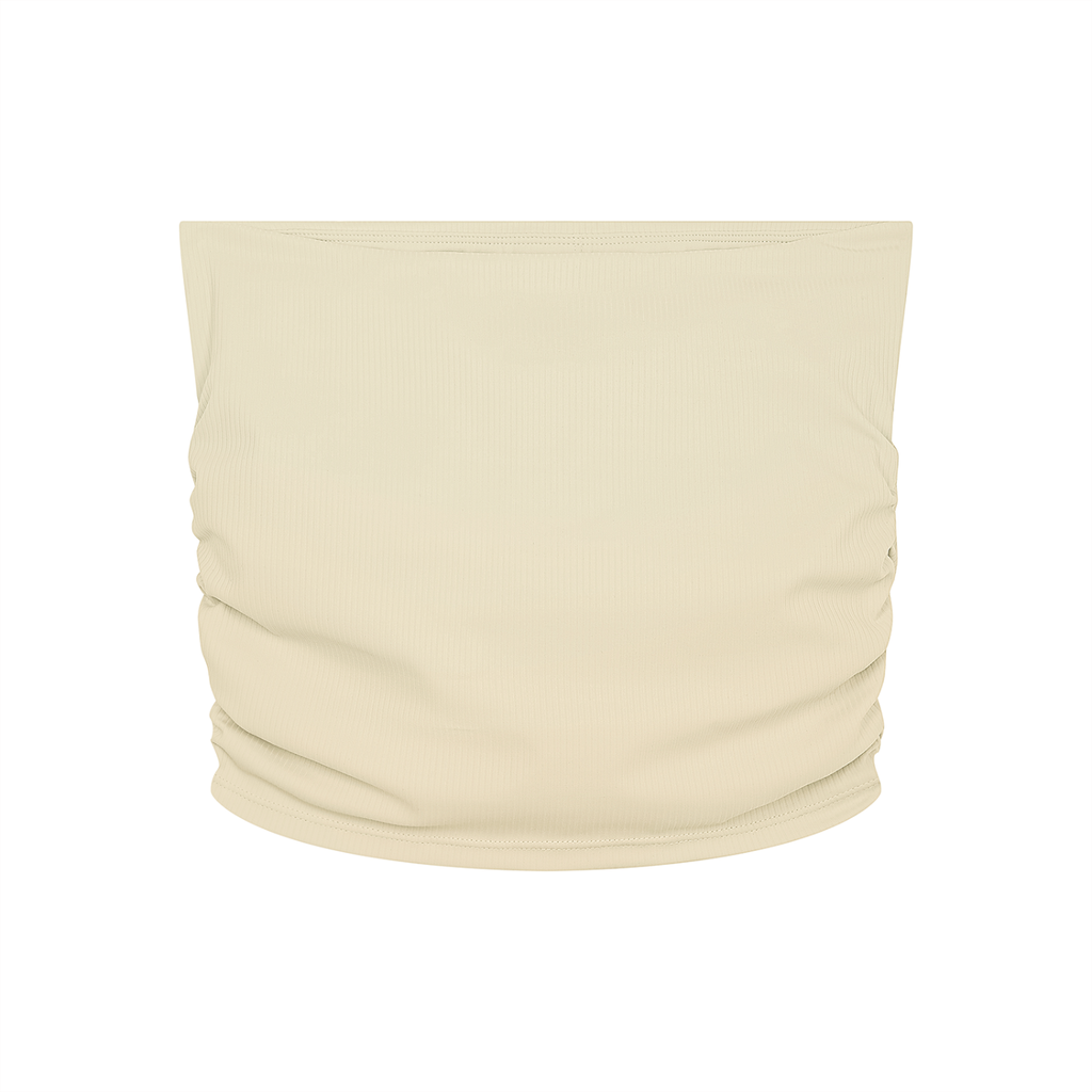 Drunk in Love Ruched Cropped Tube Top