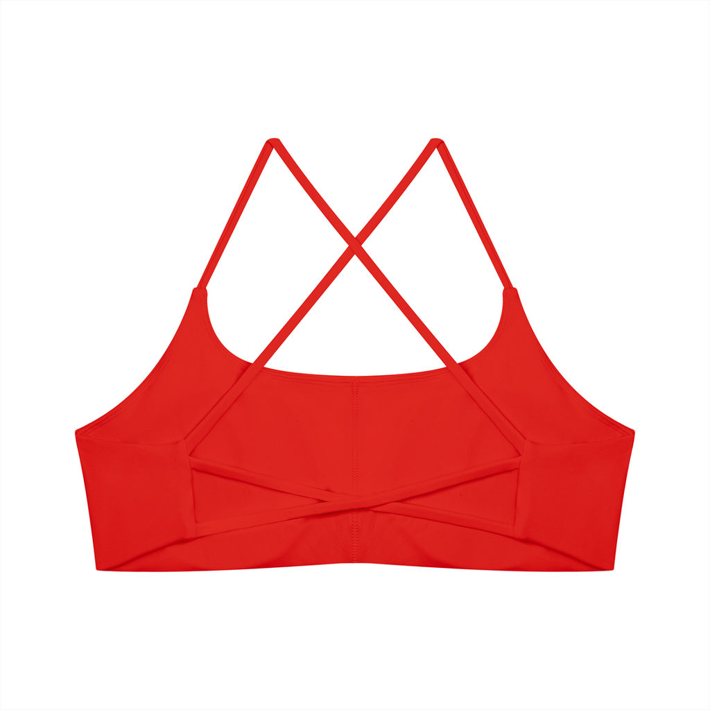 Women's Cross Back Sports Bra | Built-In Padded Athletic Workout Bra