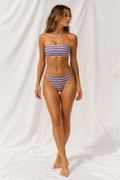 Women's USA Stars & Stripes Bandeau Bikini Set | V-Cut Two-Piece Swimwear