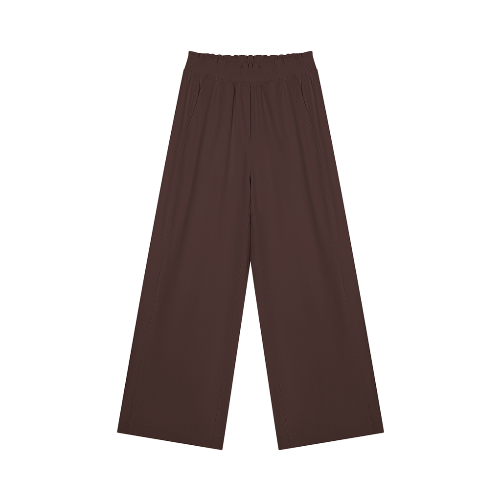 Women's High Rise Wide Leg Pants | Stretch Athleisure Lounge Pants