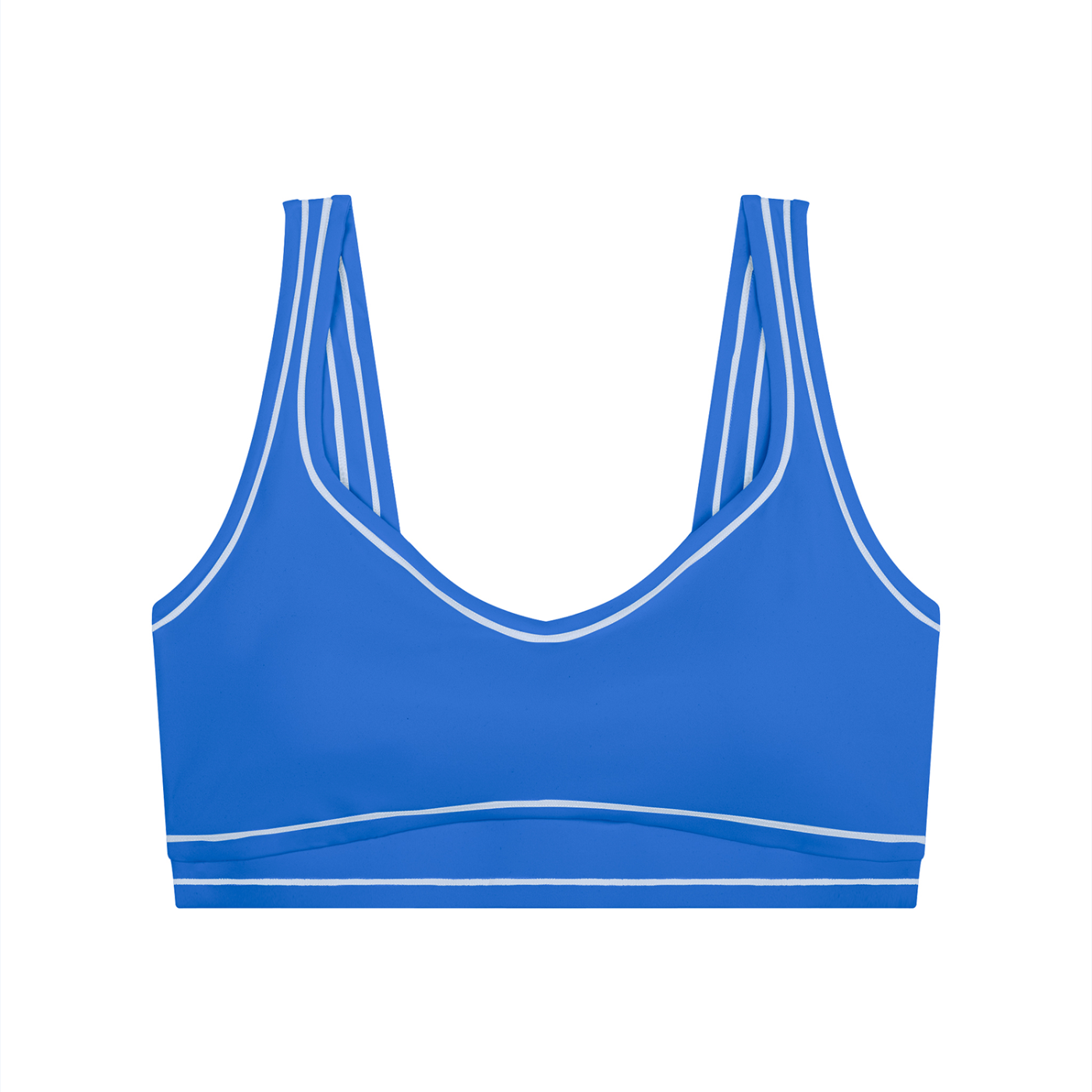 Topstitched Sports Bra with Built-In Padding | Women's Supportive Workout Bra
