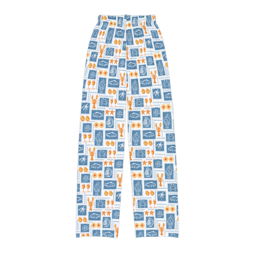 Kids Lounge Pants — Nautical Sea Creatures Pattern