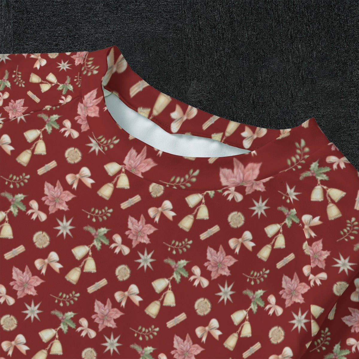 Kids Red Christmas Gingerbread & Candy Cane Soft-Touch Pajama Set