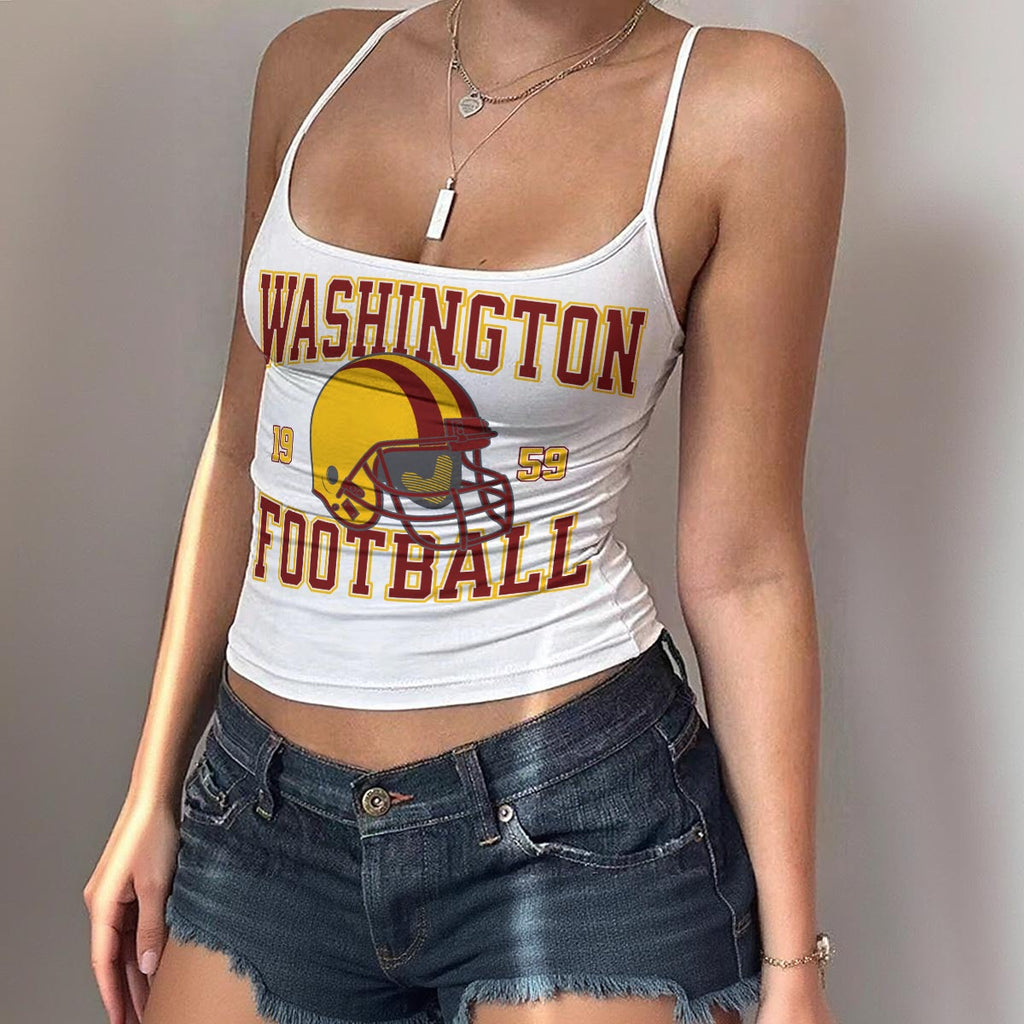 Washington Cropped Tank Top, Football Game Day Crop Top, Women’s Tailgate Tank, Football Season Outf