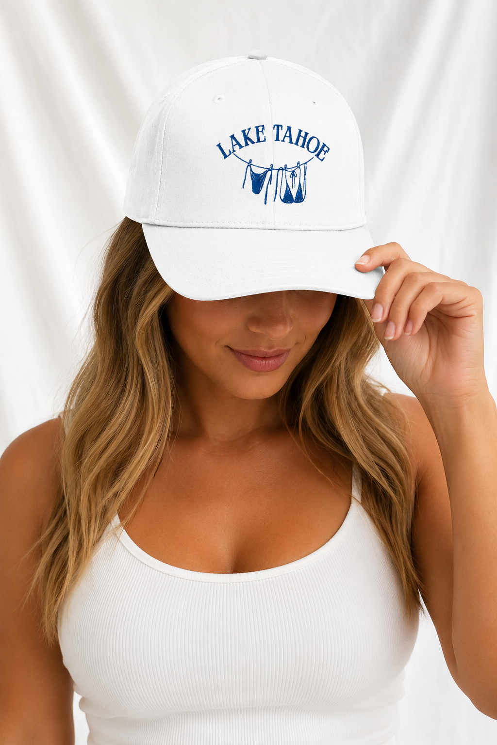 Lake Tahoe Embroidered 5-Panel Cap | Adjustable Mid-Profile Snapback Hat