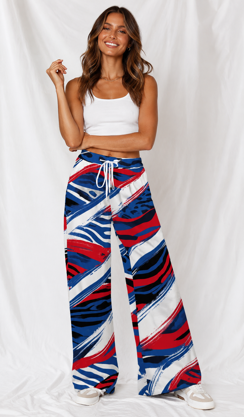 Buffalo Wide Leg Pants, Football Game Day Pants, High Waisted Flare Pants, Women’s Tailgate Outfit