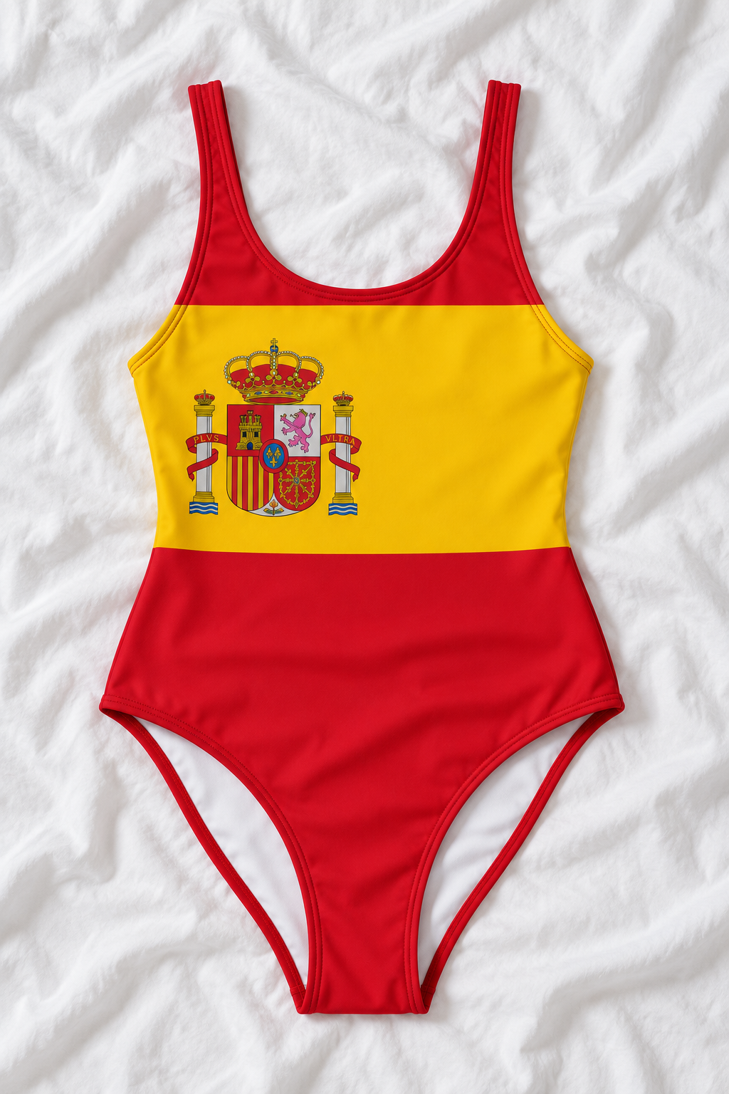 Spain Flag One-Piece Swimsuit – Women’s Spanish Flag Swimwear