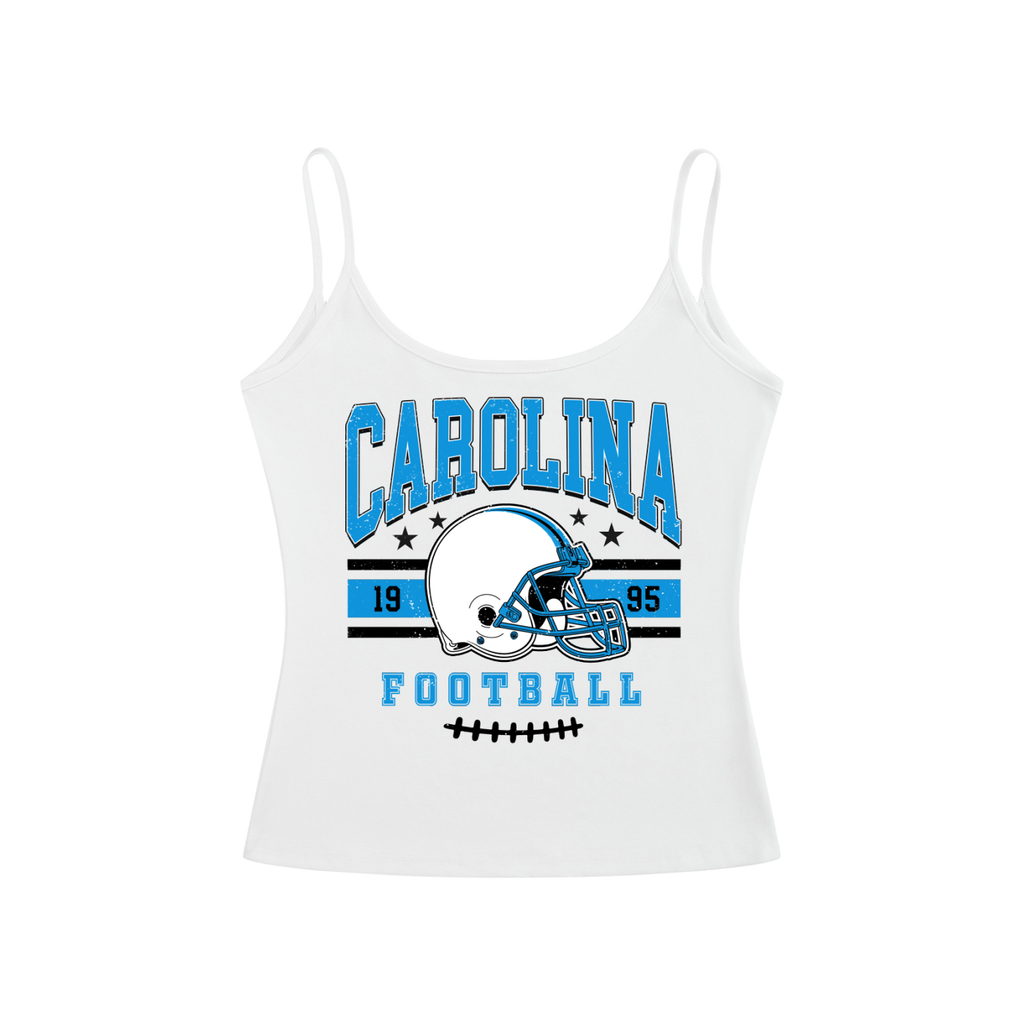 Carolina Open Back Tank Top – Women’s Football Game Day Shirt, Backless Tailgate Top