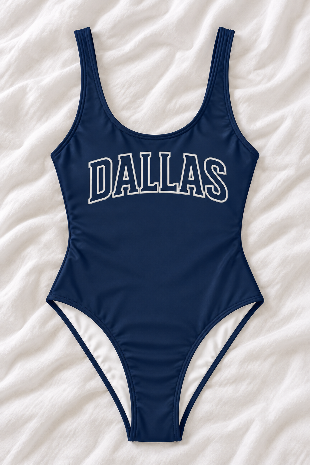 Dallas Football One-Piece Swimsuit – Women’s Game Day Swimwear