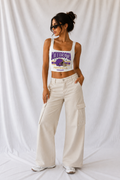 Minnesota Square Neck Crop Tank Top, Football Game Day Top, Women’s Tailgate Shirt, Football Season